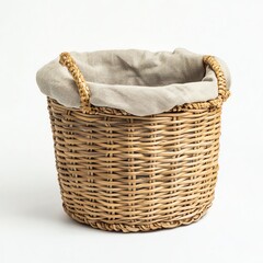 Obraz premium Laundry basket on white background