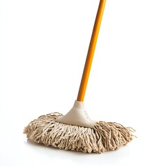 Mop on white background