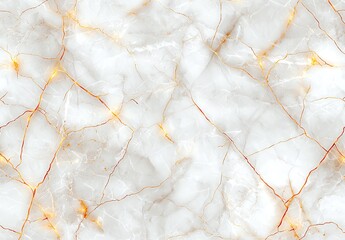 Elegant white marble texture with gold veins creating a luxurious pattern, ideal for backgrounds, interiors, and design projects.