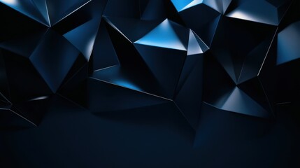 Fototapeta premium Abstract Dark Blue Geometric Background