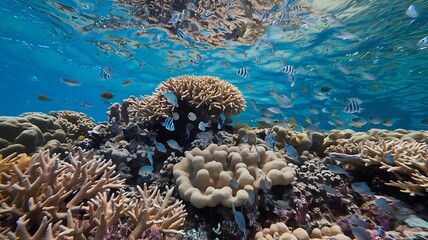 Fototapeta premium coral reef in the sea
