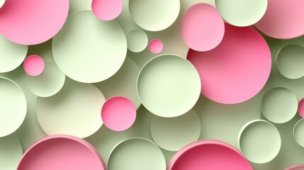 Abstract Layered Background with Overlapping Circles