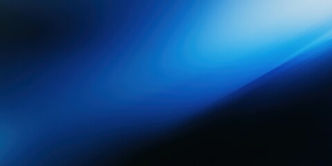 Abstract Blue and Black Background with Grainy Texture