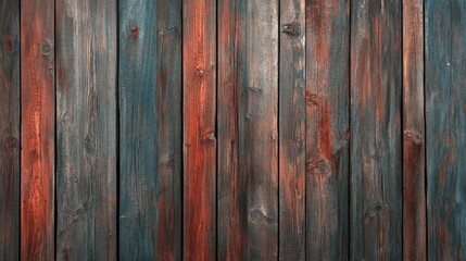 Naklejka premium Rustic wooden texture with a panoramic view of weathered wood grain