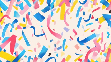 Obraz premium Colorful Confetti Pattern for Fun Celebrations