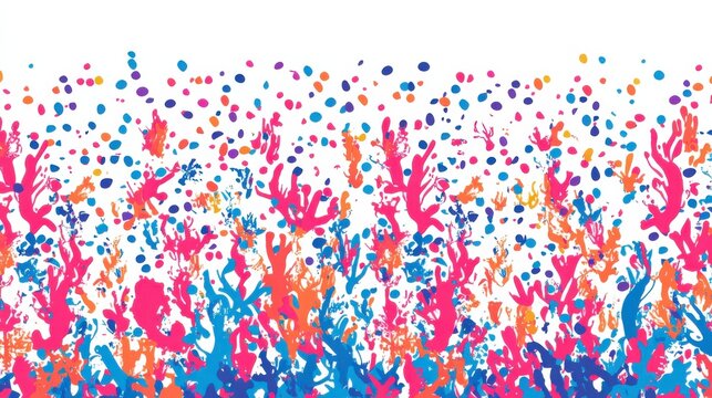Colorful Confetti Pattern for Fun and Bright Design