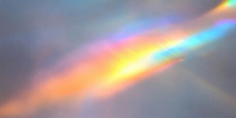 Obraz premium Soft Rainbow Light Refraction and Textured Overlay