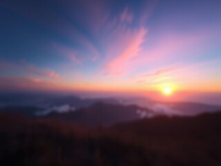 Soft pastel glow on the distant horizon of a dreamlike landscape, scenic, aesthetic, fantasy