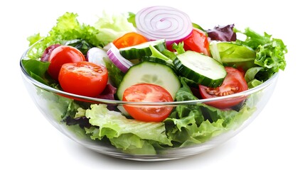 Fresh garden salad with vibrant vegetables