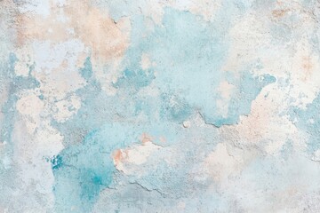 Pastel blue concrete design as summer wallpaper perfect for background use - aged appearance of cement and sand surfaces