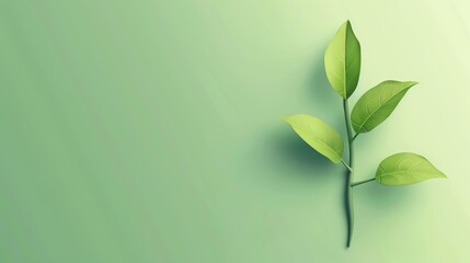Fototapeta premium Simple plant design suitable for poster composition