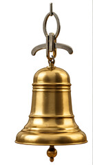 old bell isolated on white