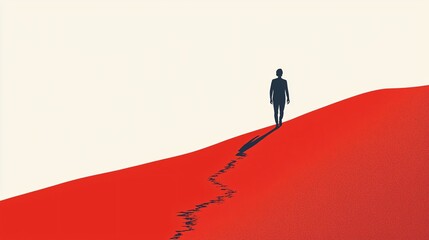A minimalist poster design illustrating humanity's evolution, complete with generous space for your personal message against a clean white backdrop.