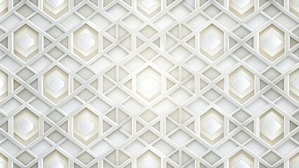 Fototapeta premium Geometric Abstract Background - Modern White and Gray Squares