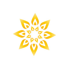 Sun logo vector template symbol design