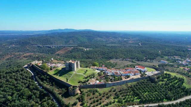 Circling around Evoramonte castle.Built on one of the highest points of the Ossa mountain range, in the centre of the town, from the top of its walls you can see a large area around.Estremoz,Portugal