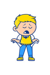 The man had no money in his pants pocket