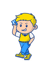 A guy with his atm card