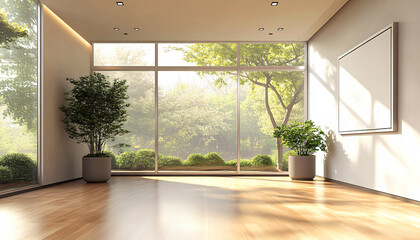 Fototapeta premium Minimalist and unique interior design in the house