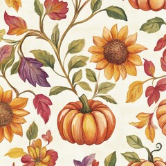 Autumn Floral Pattern
