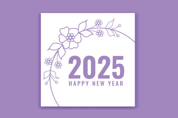 new year social media template 