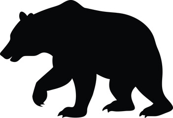 Fototapeta premium silhouette of a bear