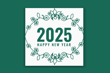 new year social media template 