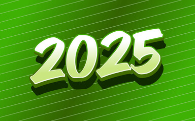 2025 Happy New Year design vector. trendy new year 2025 design template.