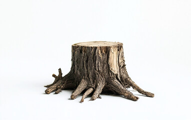Fototapeta premium stump isolated on white