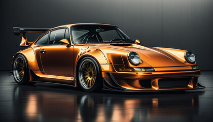 Fototapeta premium wallpaper image of an elegant modified car