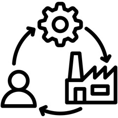 Supply Chain Management Icon