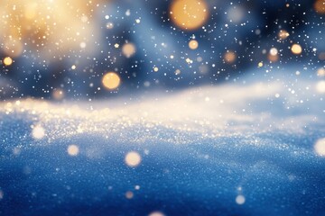 Fototapeta premium Captivating winter wonderland backdrop featuring glittering snowflakes, looping seamlessly
