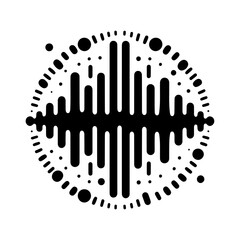 Sound wave icon vector, sound wave stripe lines, Waveform pattern for music player, podcast, voice message sound, technology, music app. Audio wave icon vector