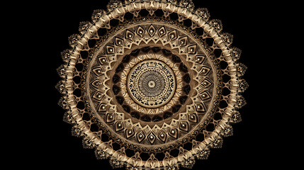  A circular mandala design with intricate details. 