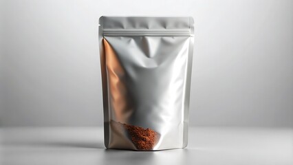 Pet Soil Supplement Pouch Mockup - 3D Rendering for Product Packaging Design
