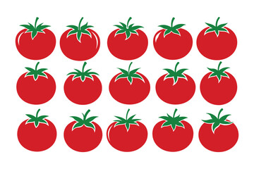 Tomato vector bundle  illustration, Tomato silhouette vector bundle