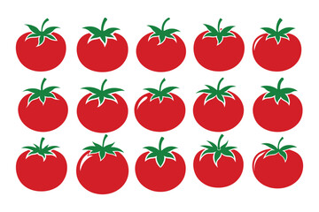 Tomato vector bundle  illustration, Tomato silhouette vector bundle