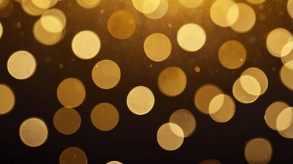 Fototapeta premium Twinkling Bokeh Lights Create Warm Atmosphere