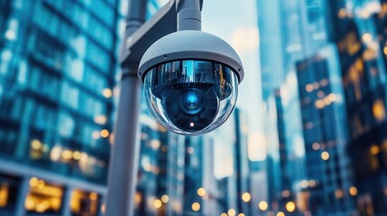 Wall mounted Security Camera for Monitoring and Safety