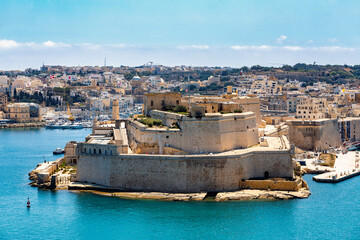 Fort St. Angelo, symbol of Malta's resilience, majestic stone walls, silent witness to rich...