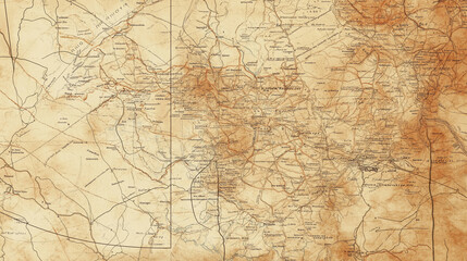 Antique cartographic paper in warm brown and sepia shades.