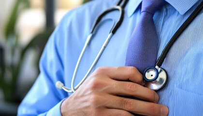 Doctor's Hand Holding Stethoscope, Focused on Patient's Health and Wellness Personalized Preventive Care in Intimate Clinic Setting Trust Expertise for a Healthier Future Proactive Health Guidance