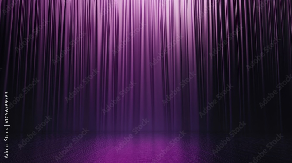 Poster Dark violet studio backdrop with a gradient design