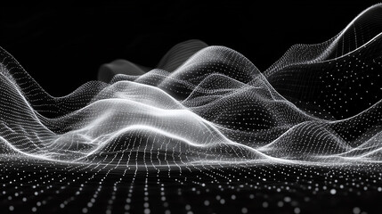Fototapeta premium Dark background with subtle geometric line with abstract background