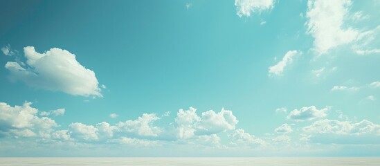 A Clear Sky As A Background