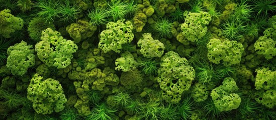 Fototapeta premium Moss Macro Background