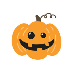 Collection of Halloween pumpkins icon. Vector illustration