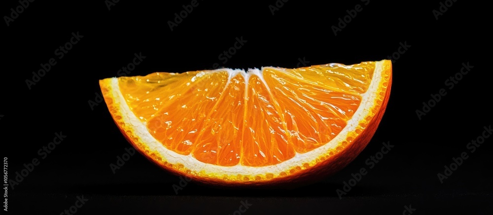 Poster slice of orange isolated