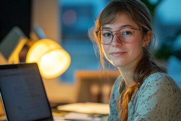 a young office worker