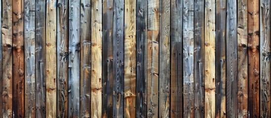 Fototapeta premium Wooden Fence On All Background